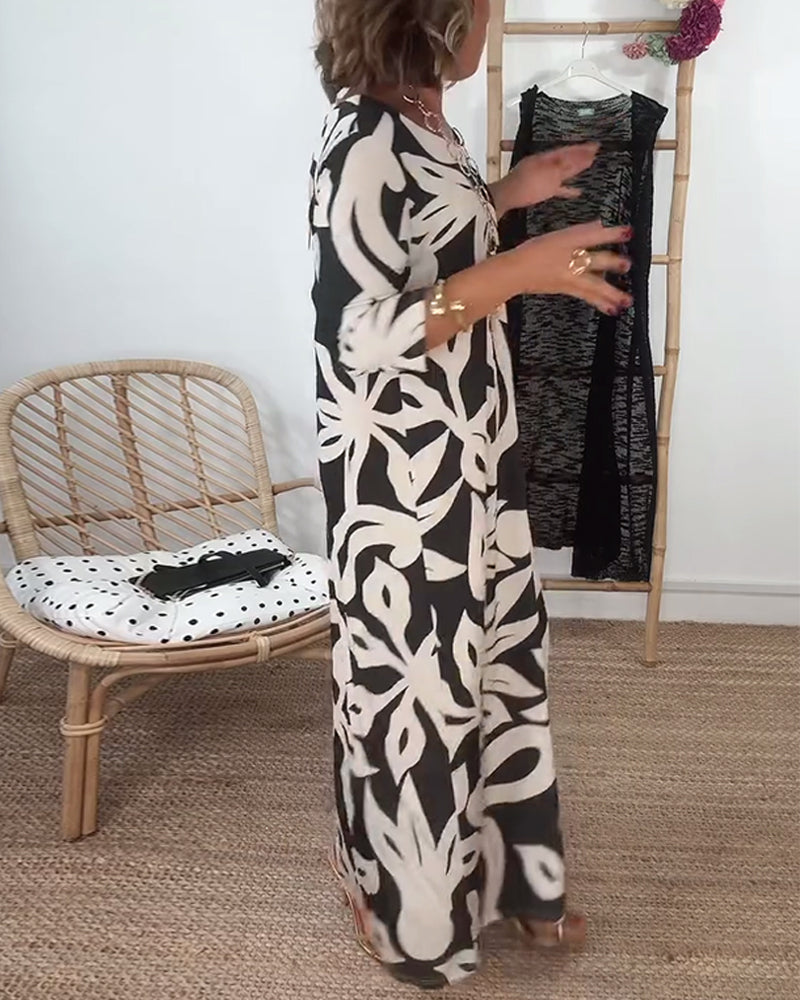 Valantomode | Dress - Abstract Pattern