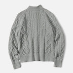 ValantoMode | Men’s Zip-Up Soft-Knit Pullover