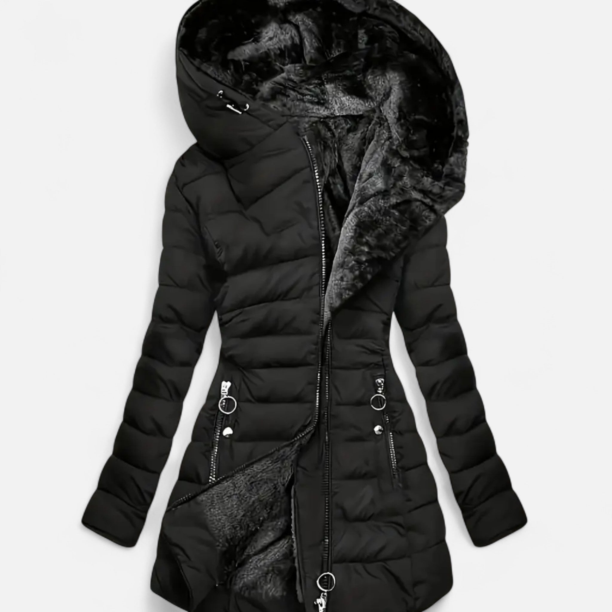 ValantoMode | Women’s Winter Fleece Mid-Length Coat