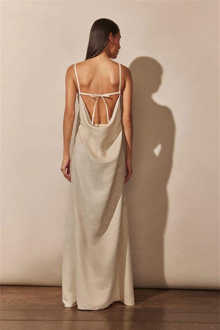 Valantomode | Floral Maxi Dress with Chic Split Detail