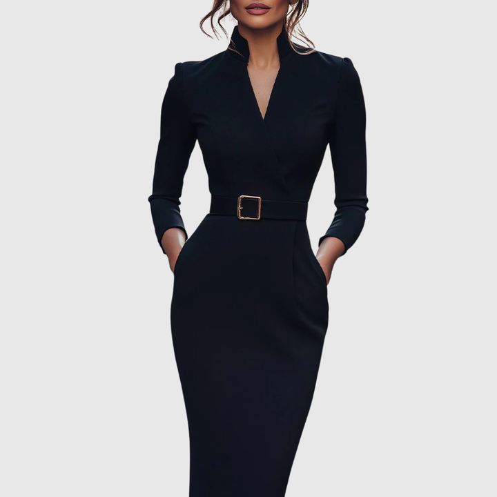 Valantomode | Chic Midi Dress for Effortless Day to Night Style