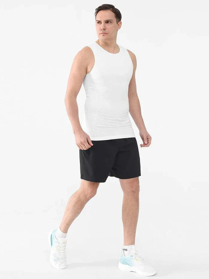 Valantomode | Men's Shaping Compression Tank Top with Tummy Control