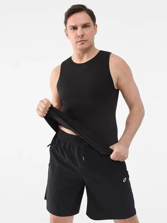 Valantomode | Men's Shaping Compression Tank Top with Tummy Control