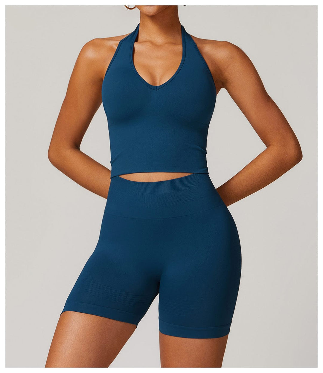 Valantomode | Smooth Halter Neck Sports Shaping Tank