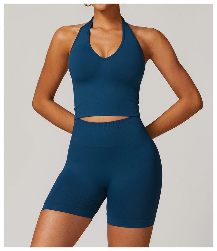Valantomode | Smooth Halter Neck Sports Shaping Tank