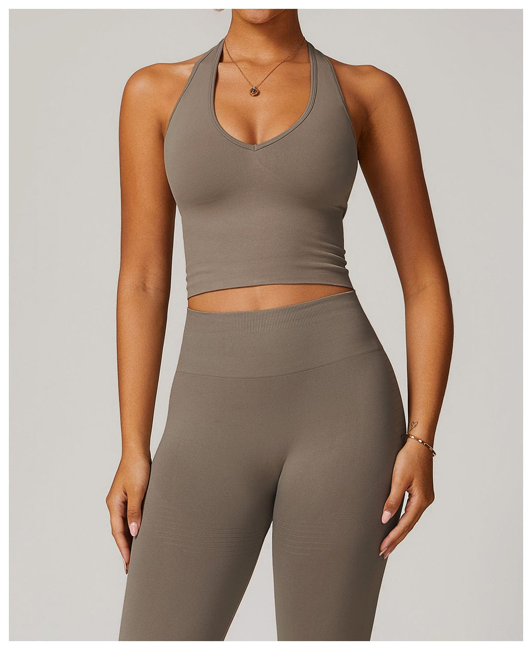 Valantomode | Smooth Halter Neck Sports Shaping Tank