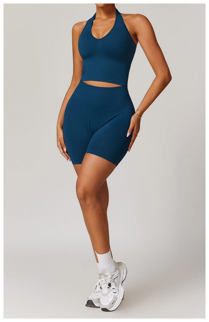 Valantomode | Smooth Halter Neck Sports Shaping Tank