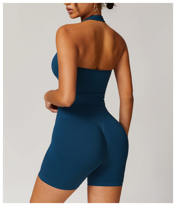 Valantomode | Smooth Halter Neck Sports Shaping Tank