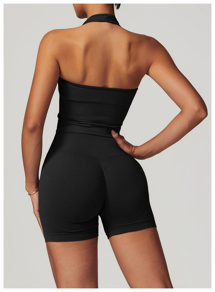 Valantomode | Smooth Halter Neck Sports Shaping Tank