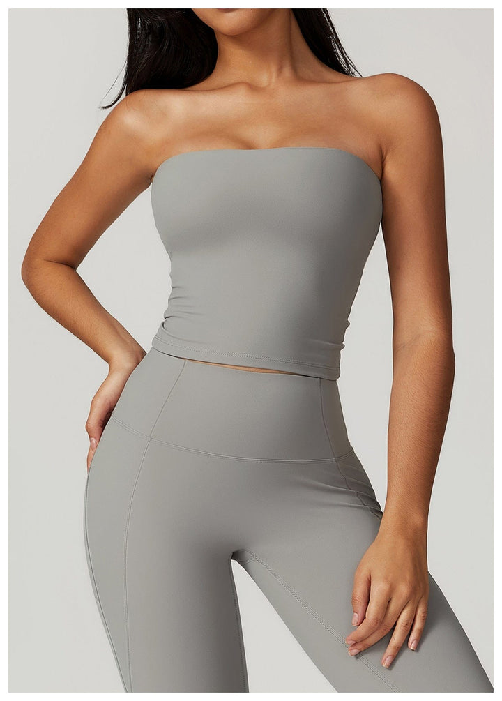 Valantomode | Women's Quick-Dry Seamless Strapless Shaping Tube Top