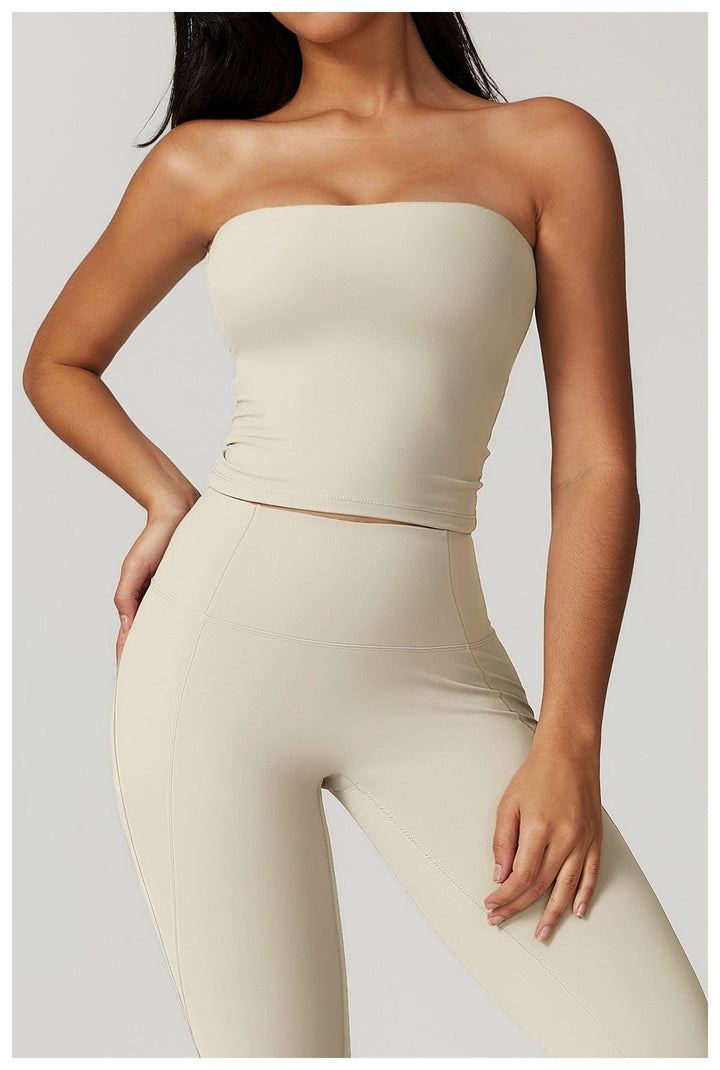 Valantomode | Women's Quick-Dry Seamless Strapless Shaping Tube Top