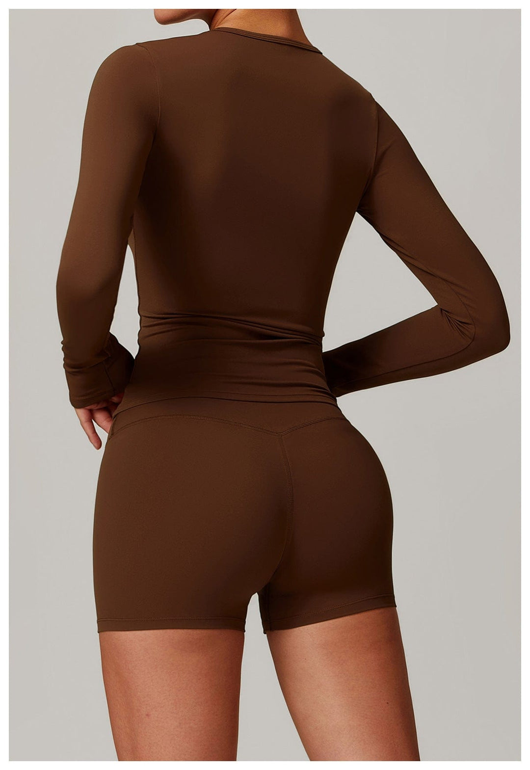 Valantomode | Women's Long Sleeve Round Neck Yoga and Fitness Shaping Shirt