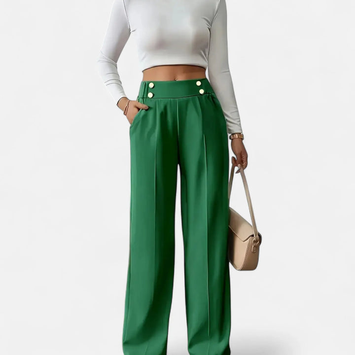 Valantomode | Women’s Chic High-Waisted Office Trousers