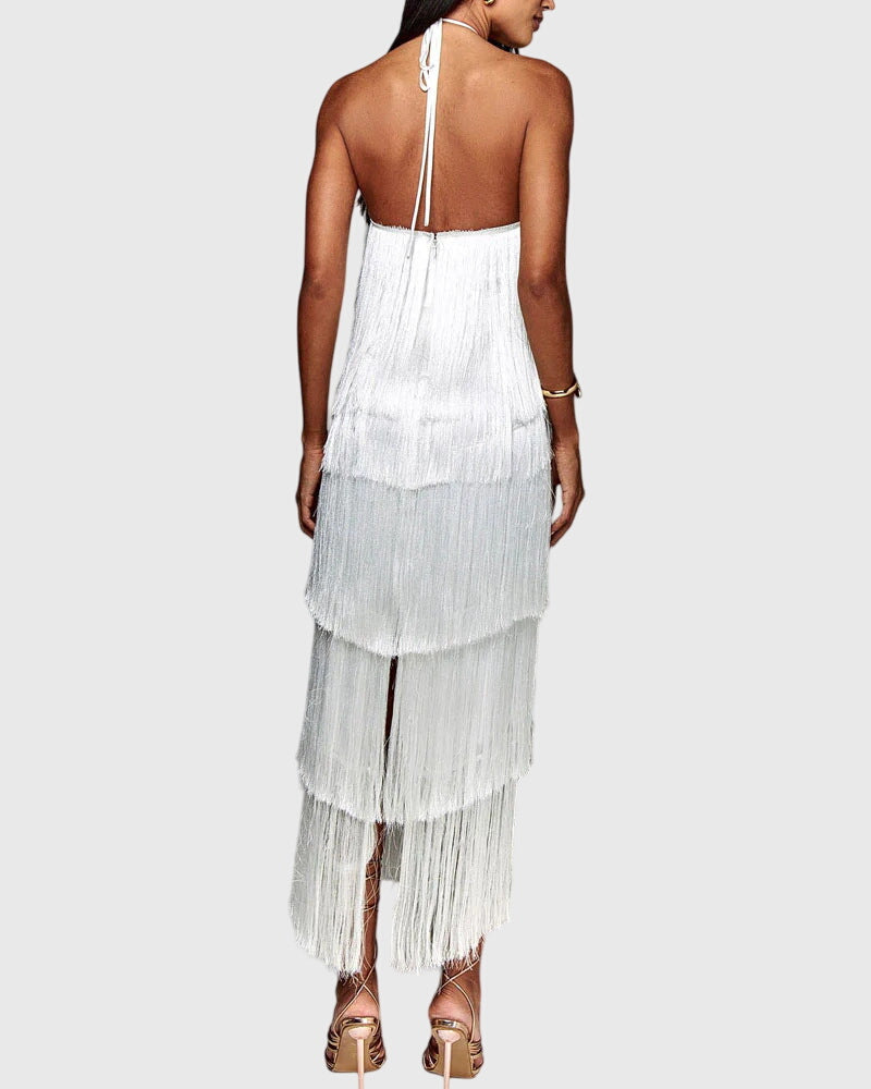 Valantomode | Trendy Tassel Dress for Effortless Summer Style