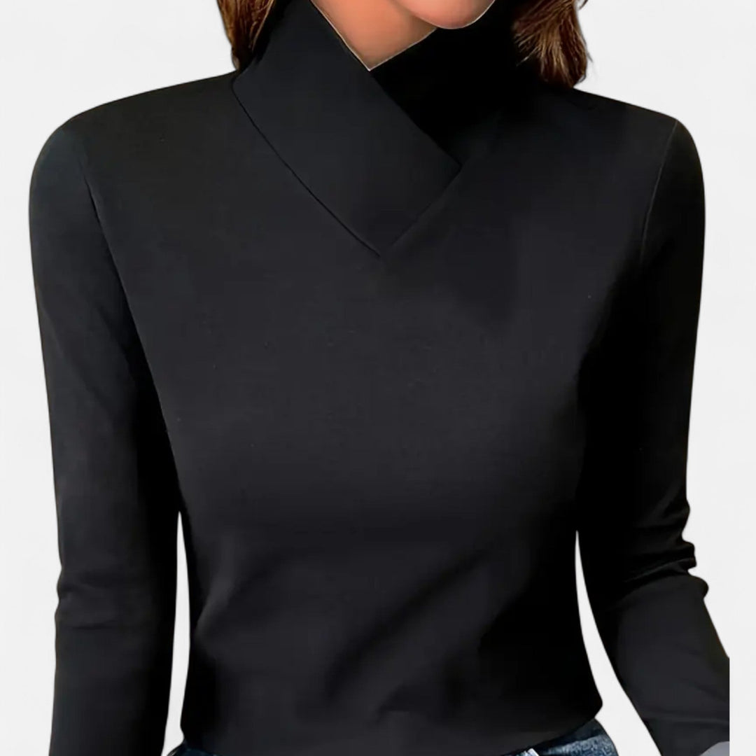 Valantomode | Women’s High-Neck Long-Sleeve Top
