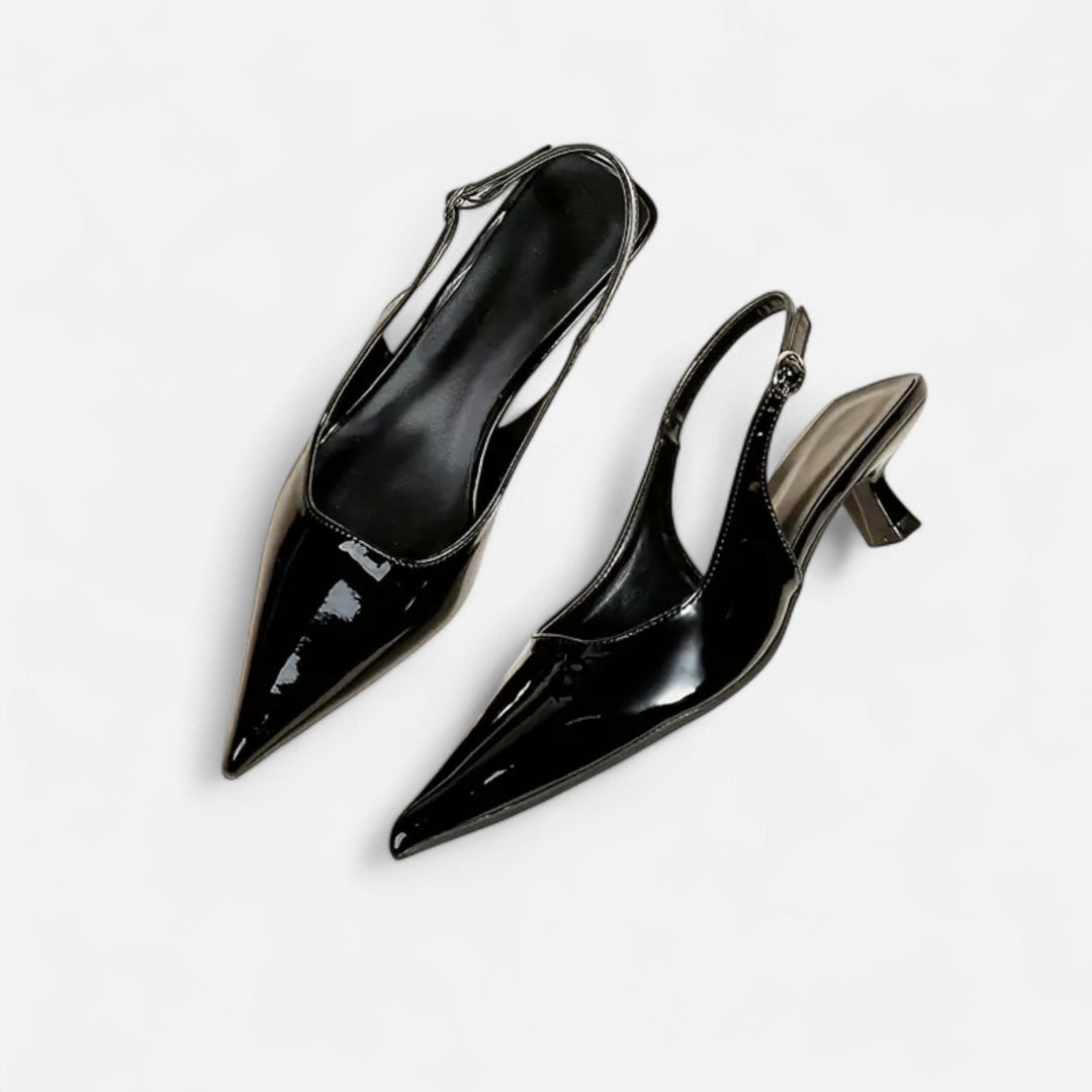 Valantomode | Women’s Pointed-Toe Kitten Heel Sandals