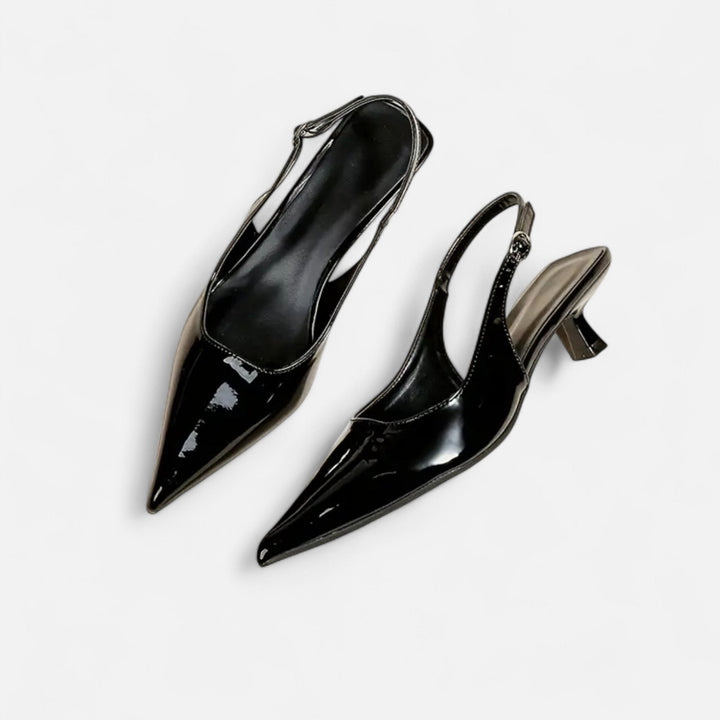 Valantomode | Women’s Pointed-Toe Kitten Heel Sandals