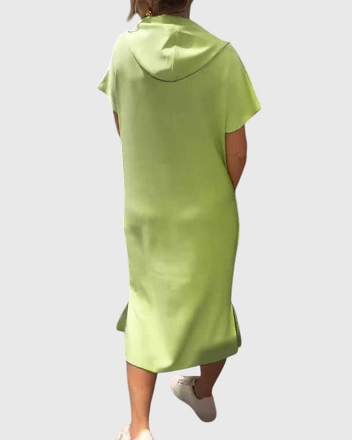 Valantomode | Comfy Hoodie Dress for Relaxed Casual Days Out