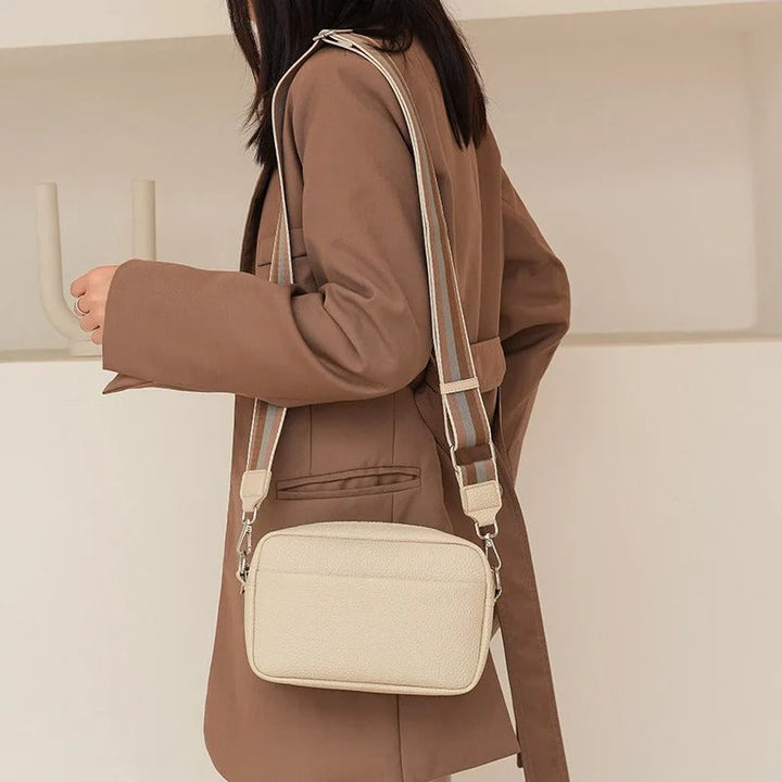 Valantomode | Aura Kinetic Sentry – Compact Executive Shoulder Bag with Contrast Statement Strap