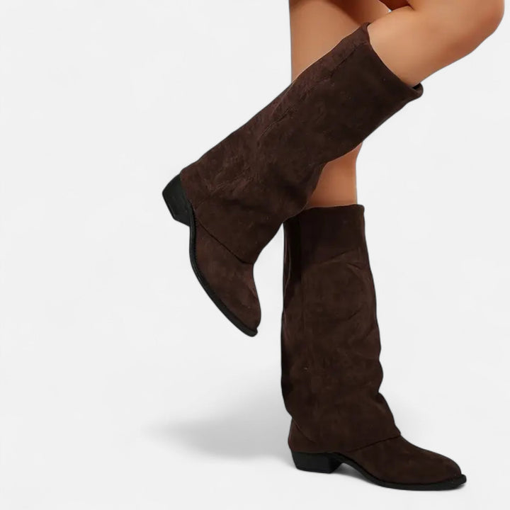 Valantomode | Women’s Chunky Heel Long Boots
