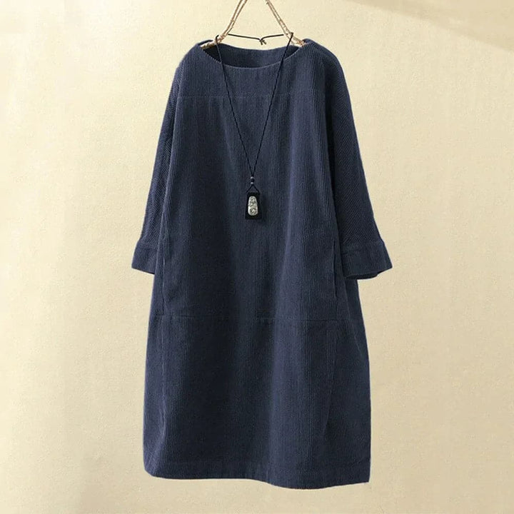 Valantomode | Cozy Women's Corduroy Dress for Effortless Style
