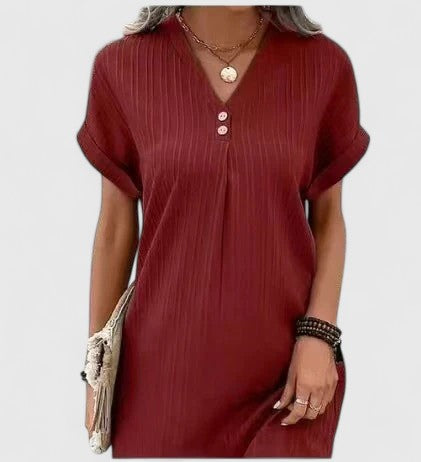 Valantomode | Stylish Draped Dress for Effortless Fashion Statements