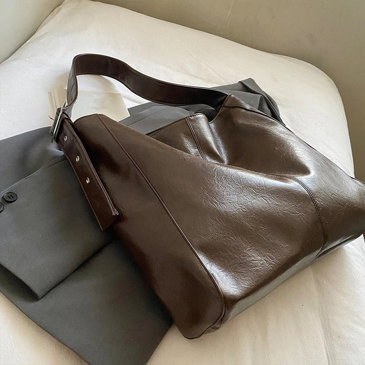 Valantomode | Origin Cyclus Sovereign – Large Capacity Retro Minimalist Bucket Bag & Crossbody