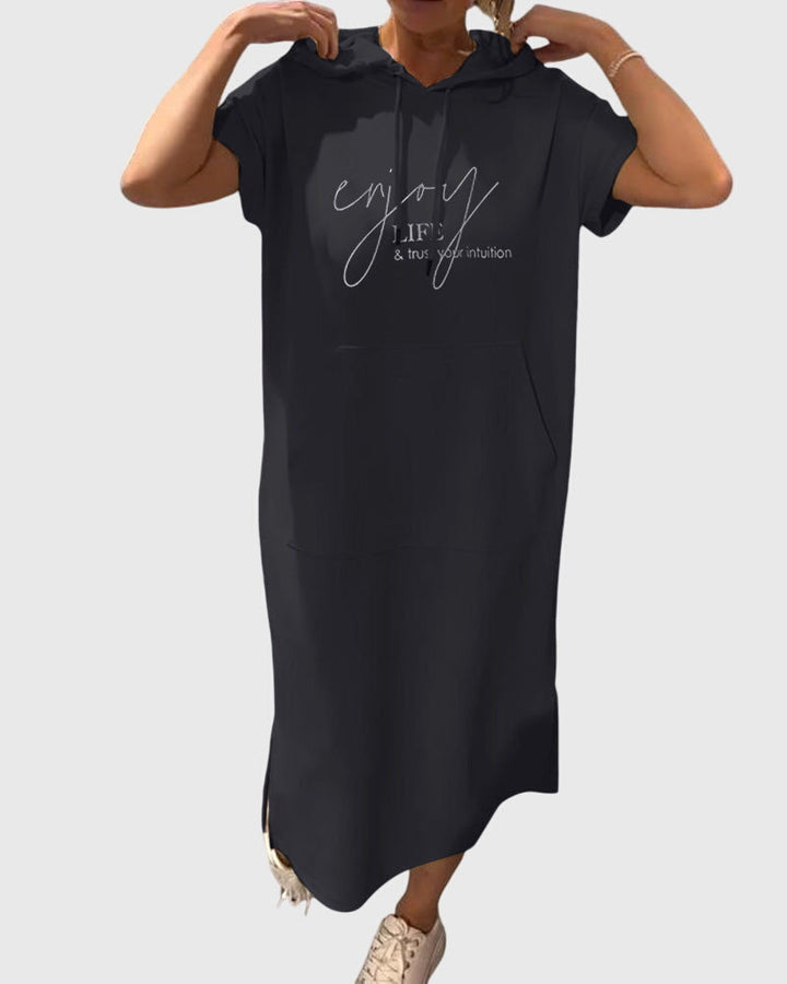 Valantomode | Comfy Hoodie Dress for Relaxed Casual Days Out