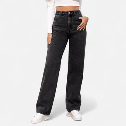 Valantomode | Women’s Retro Straight-Leg Jeans