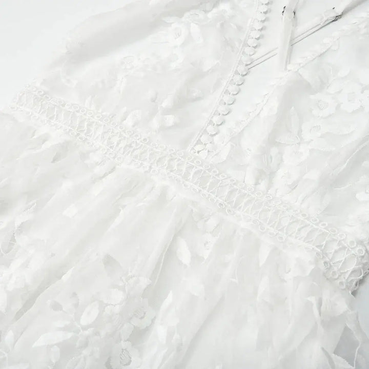 Valantomode | Elegant Lace Mini Dress for a Chic Night Out