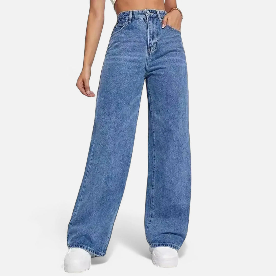 Valantomode | Women’s Retro Straight-Leg Jeans