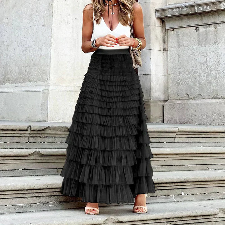 Valantomode | Women's Airy Tulle Maxi Skirt: Ultimate Comfort & Style