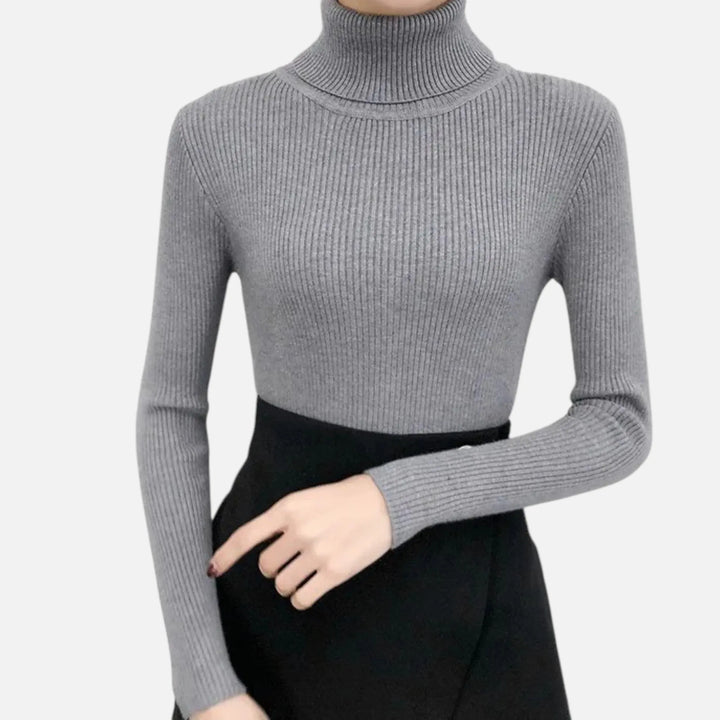 Valantomode | Women’s Knitted Ribbed Pullover