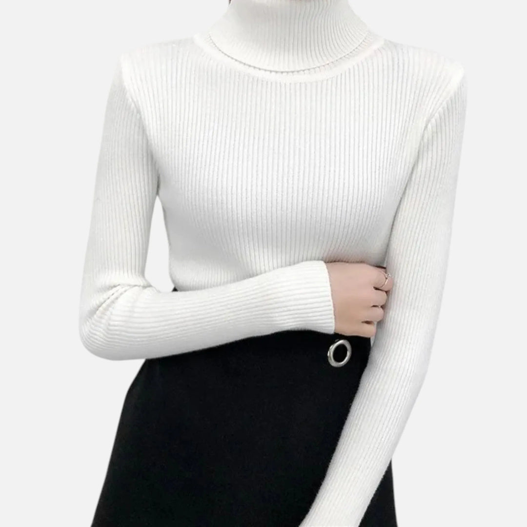 Valantomode | Women’s Knitted Ribbed Pullover