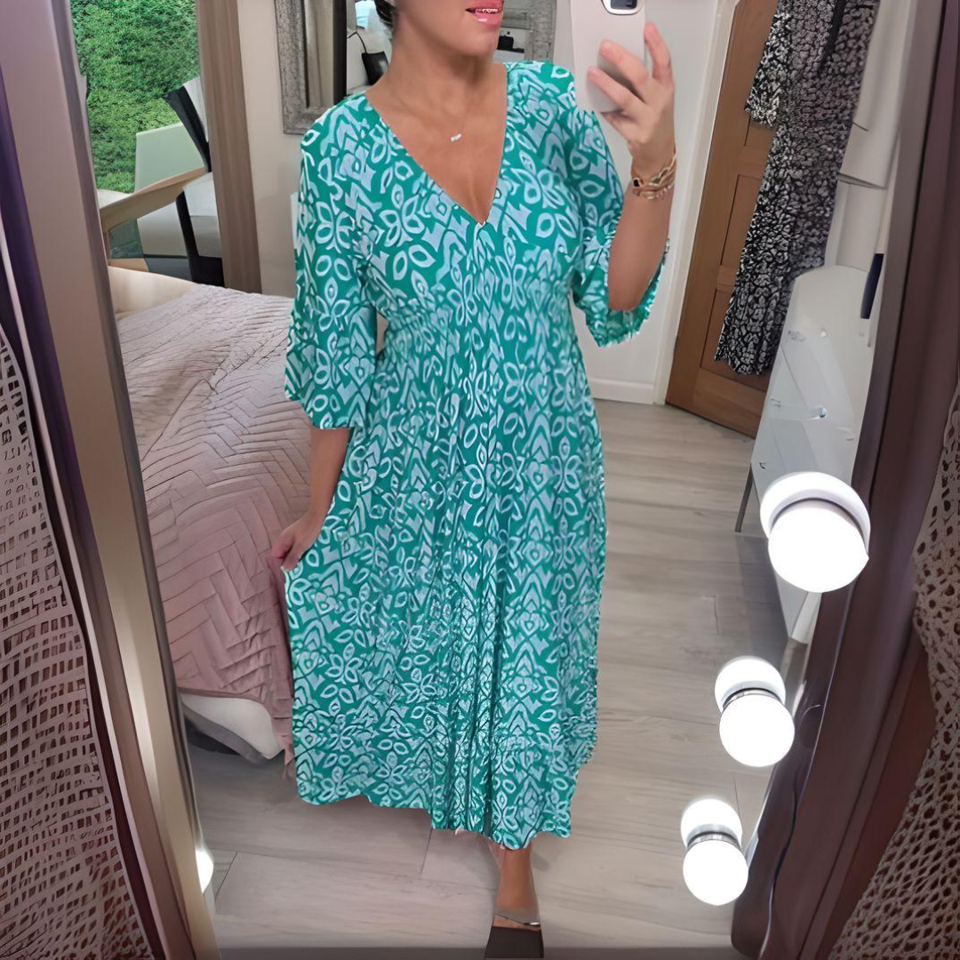 Valantomode | Dress with Boho Print