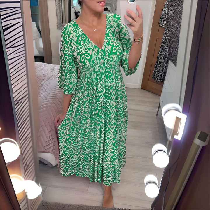 Valantomode | Dress with Boho Print