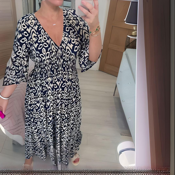 Valantomode | Dress with Boho Print