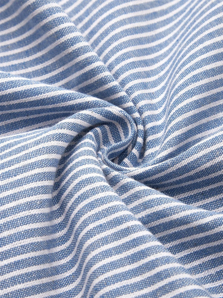 Valantomode | Chic Striped Midi Dress for Stylish Casual Outings
