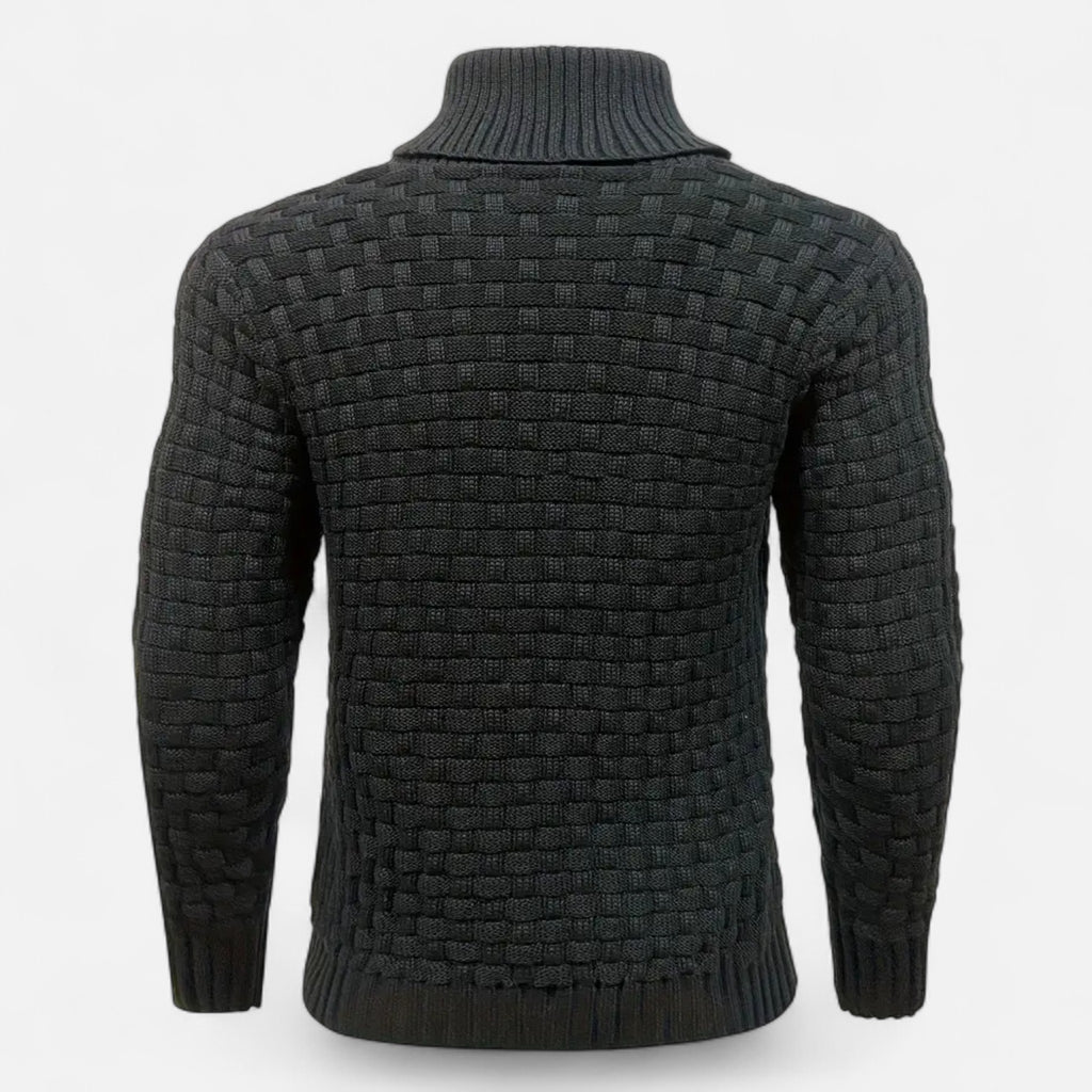 ValantoMode | Men’s Waffle Knit High-Stretch Sweater