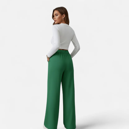 Valantomode | Women’s Chic High-Waisted Office Trousers
