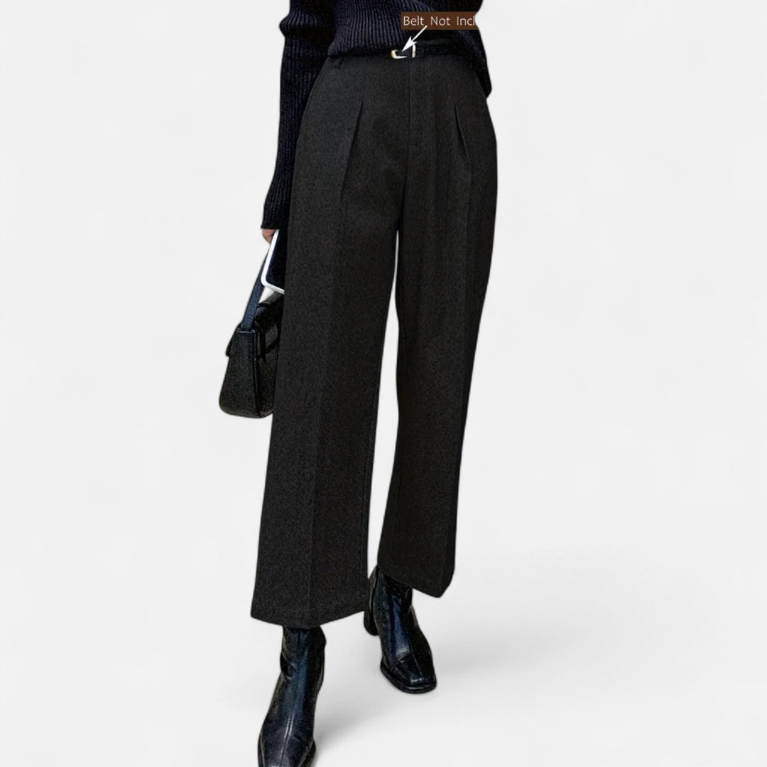 Valantomode | Women’s High-Waist Straight Wide-Leg Trousers