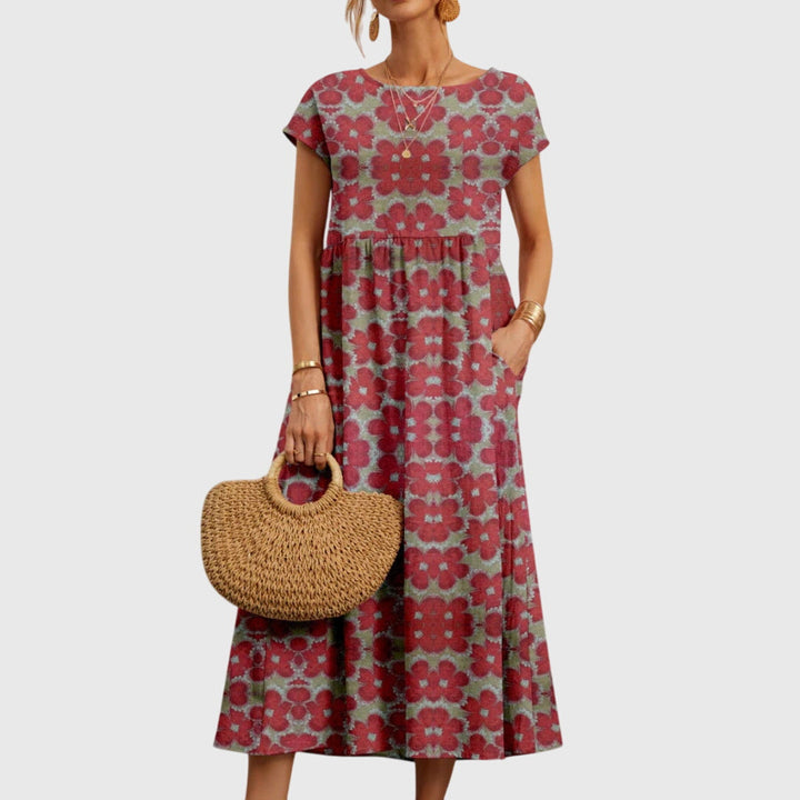 Valantomode | Stylish Floral Dress for Spring and Summer Outings