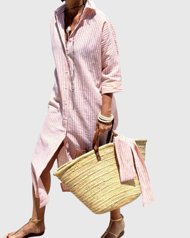 Valantomode | Timeless Striped Dress for Effortless Everyday Style