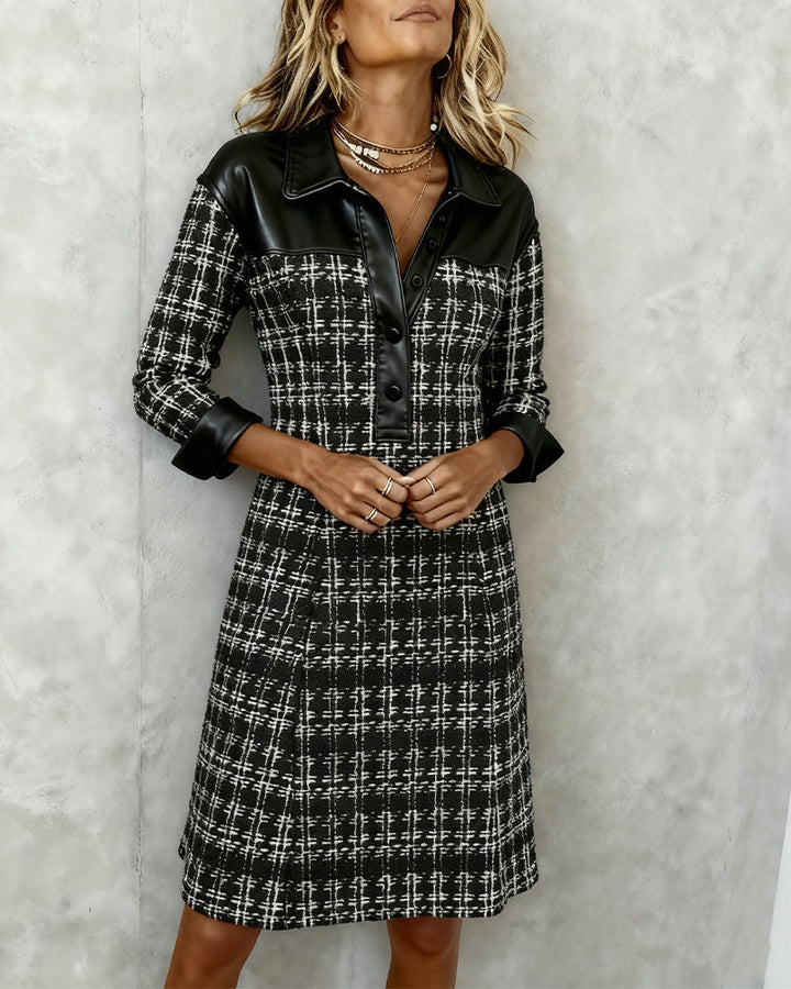 Valantomode | Chic Button Front Dress for Effortless Everyday Style