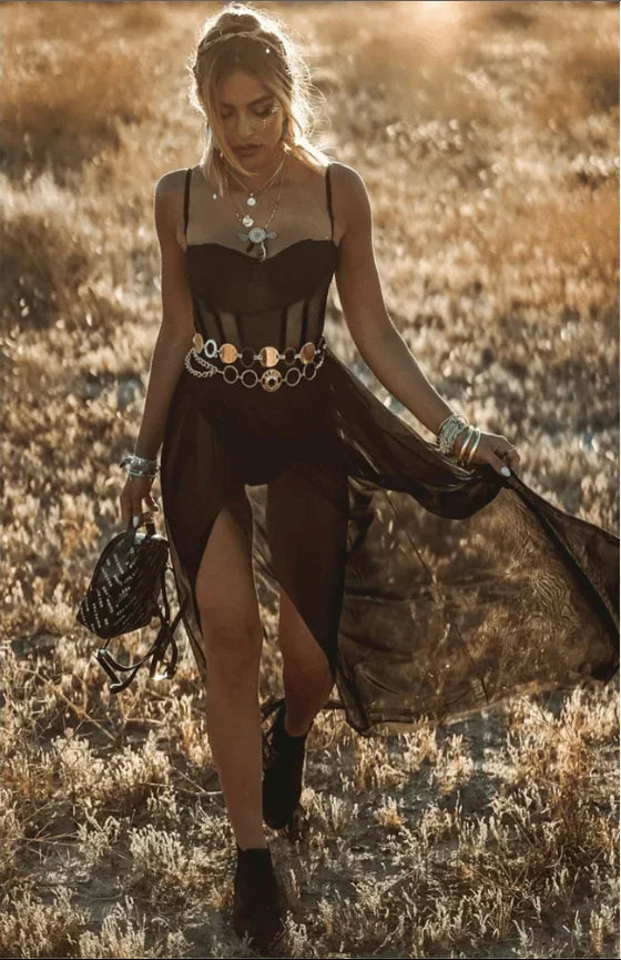 Valantomode | Chic Retro Dress for Stylish Summer Festivals