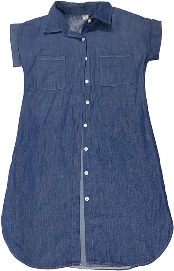 Valantomode | Stylish Casual Denim Dress for Everyday Outings