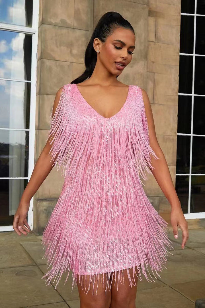Valantomode | Vibrant Holiday Dress Ideal for Celebrations and Parties