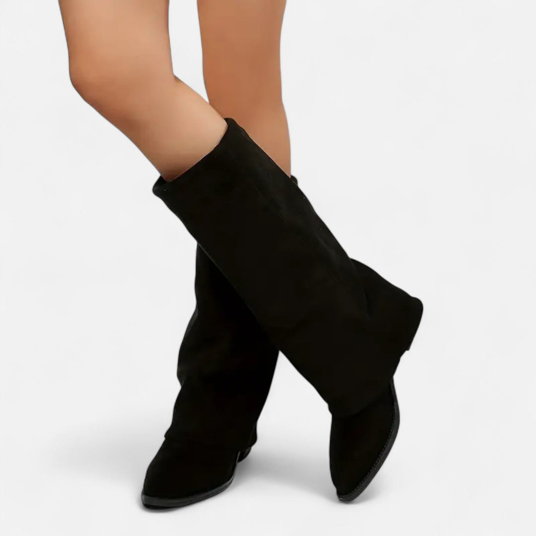 Valantomode | Women’s Chunky Heel Long Boots