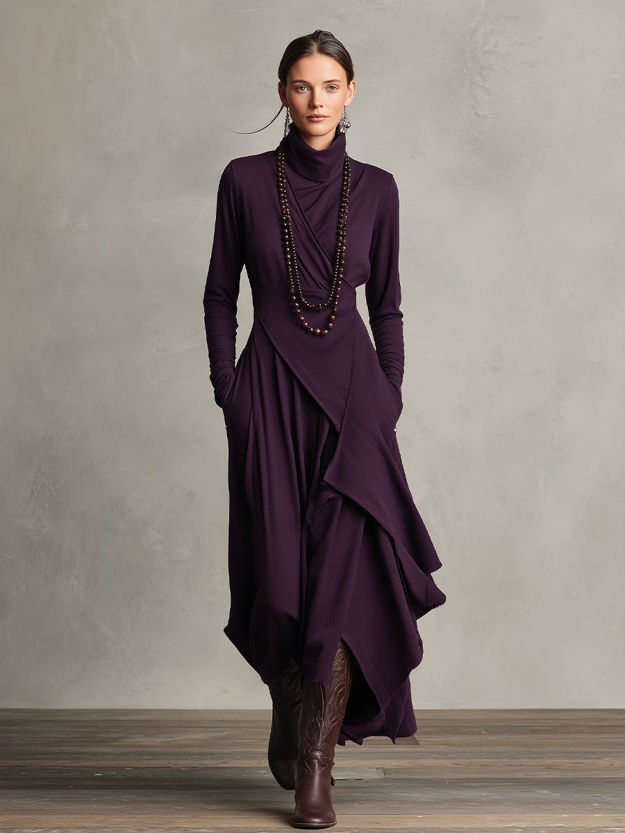 Valantomode | Stylish Draped Dress Perfect for Women’s Evening Events