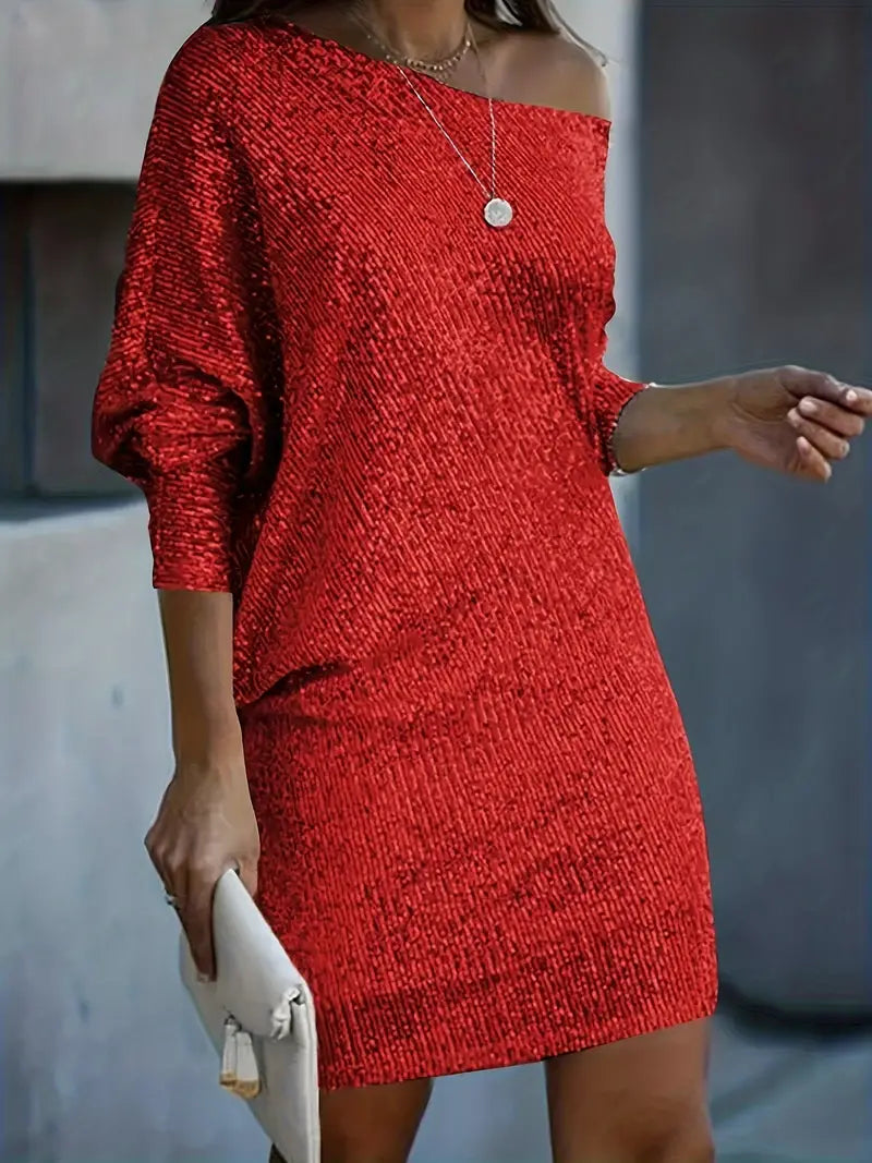 Valantomode | Women's Glamorous Sequin Dress for Autumn Celebrations